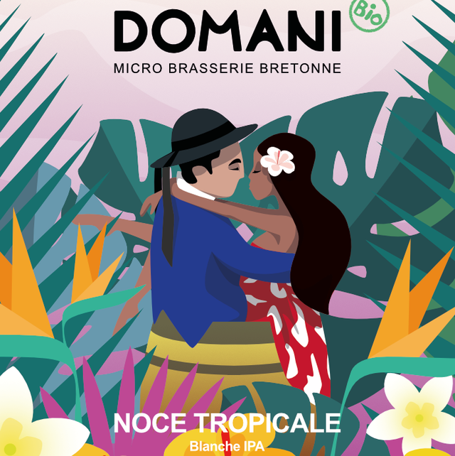 Bière DOMANI Noce Tropicale &quot;Blanche IPA&quot; Bio - 75cl