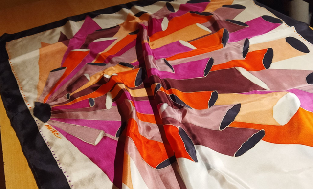 Carré de soie "Les orgues"