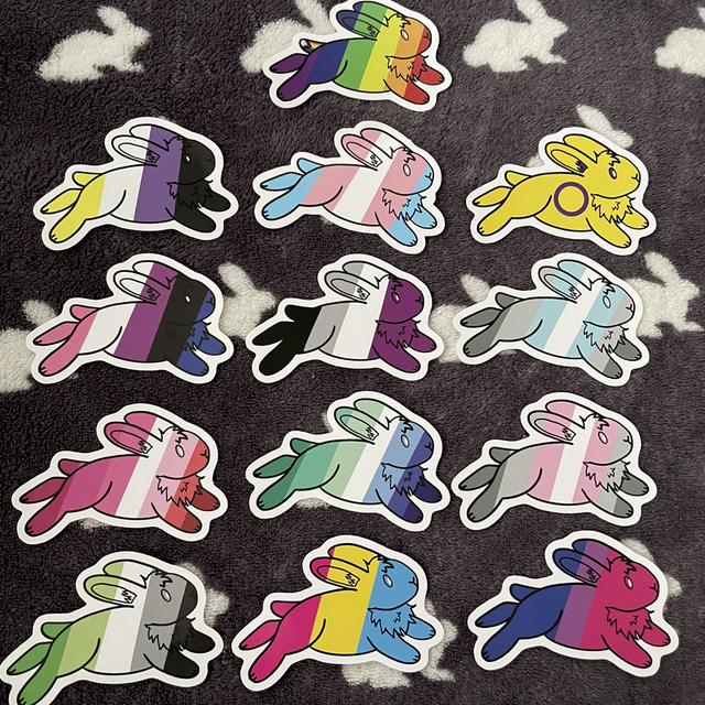 Pride Bun Stickers