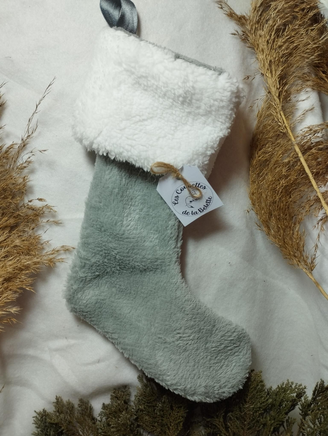 Chaussette / Botte de Noël (Gris)