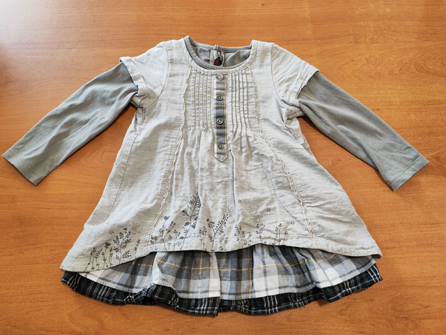 Robe grise Catimini en 2 ans