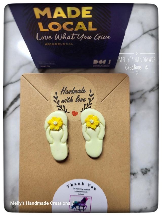 Flipflop stud earrings