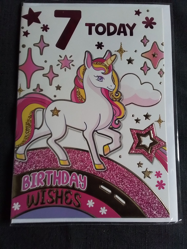 7th Birthday Card