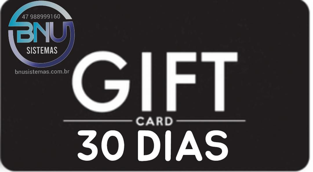 Gift Card 30 dias