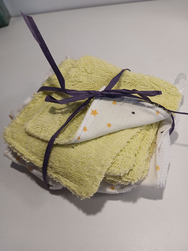 lot de coton démaquillant lavable -094546