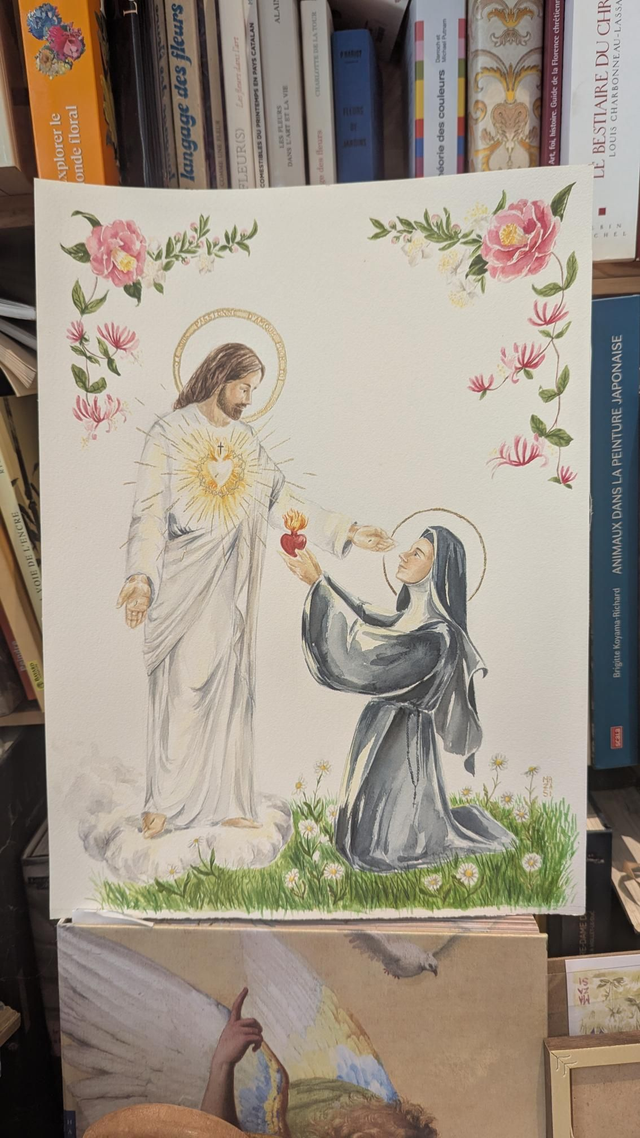 Apparition de Jésus à Ste Marguerite-Marie 