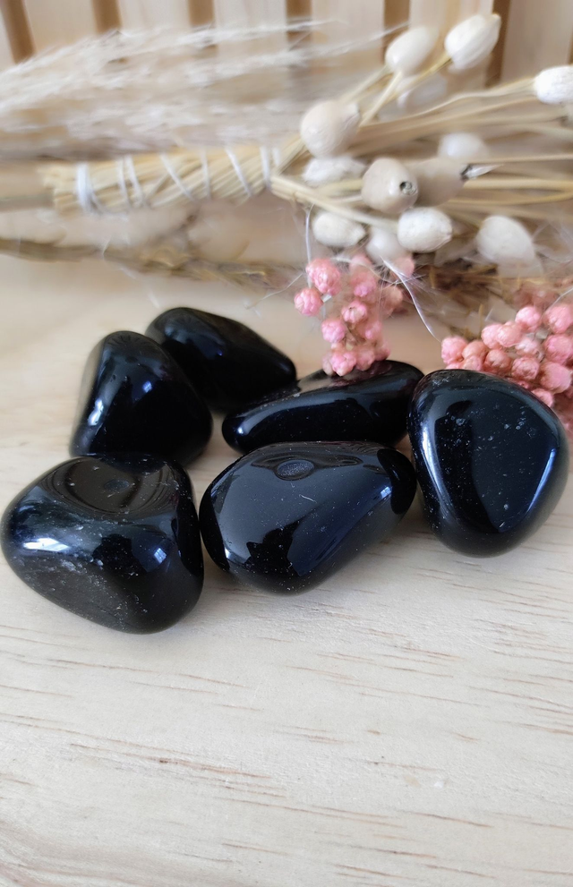 Pierre roulée Obsidienne oeil céleste