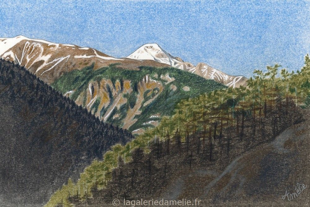 "Le Chaberton" - tirage 10 x 15 cm + cadre + passe partout