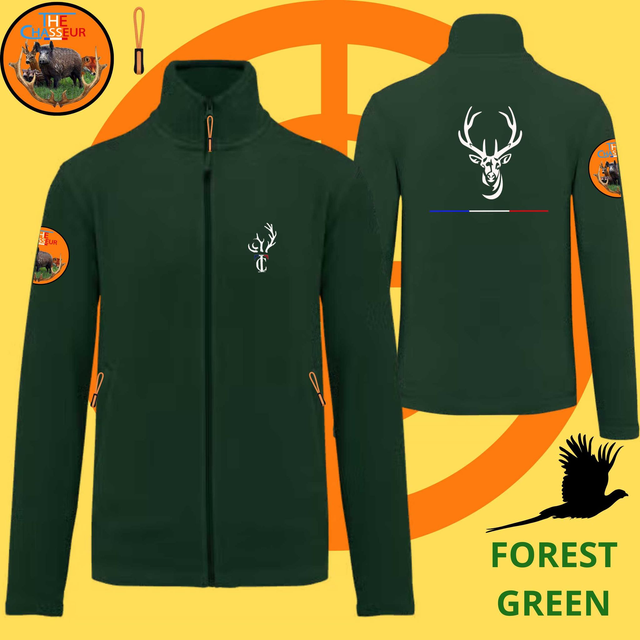 Polaire femme Brodé Team the Chasseur + CERF