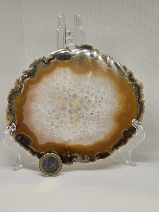 Tranche d'Agate + support 