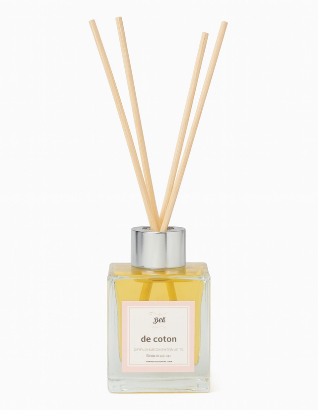 Bouquet parfumé nuage de coton 100 ml avec 10 bâtonnets