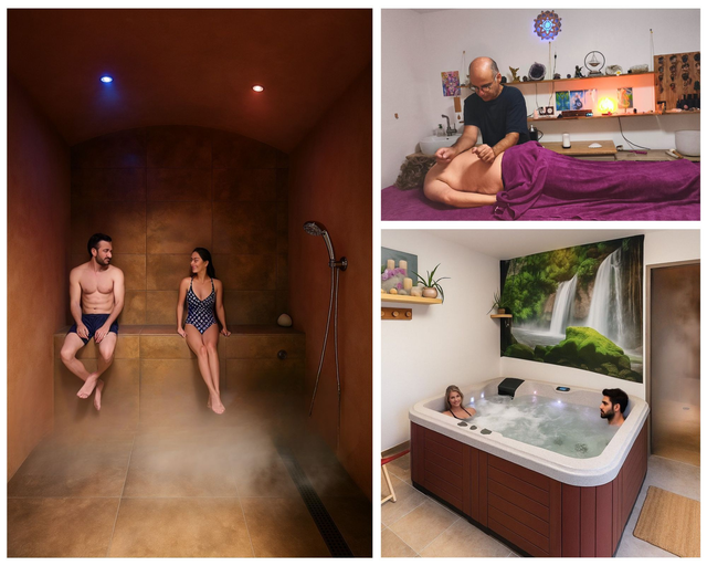 Spa & hammam 1h + Massage bien être personnalisé – 1h