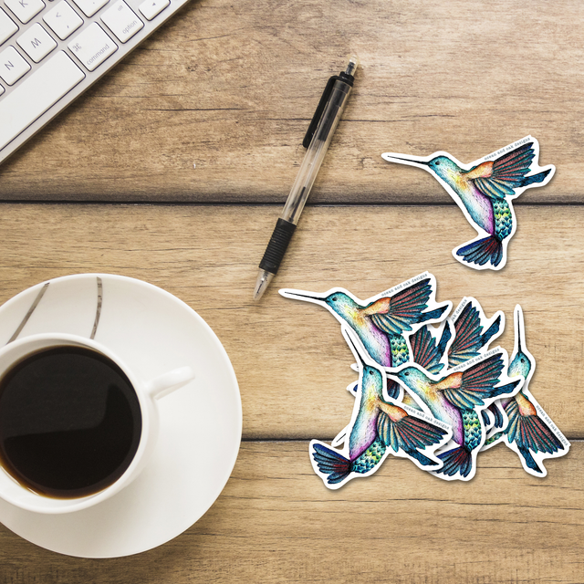 Humming Bird - Vinyl Sticker