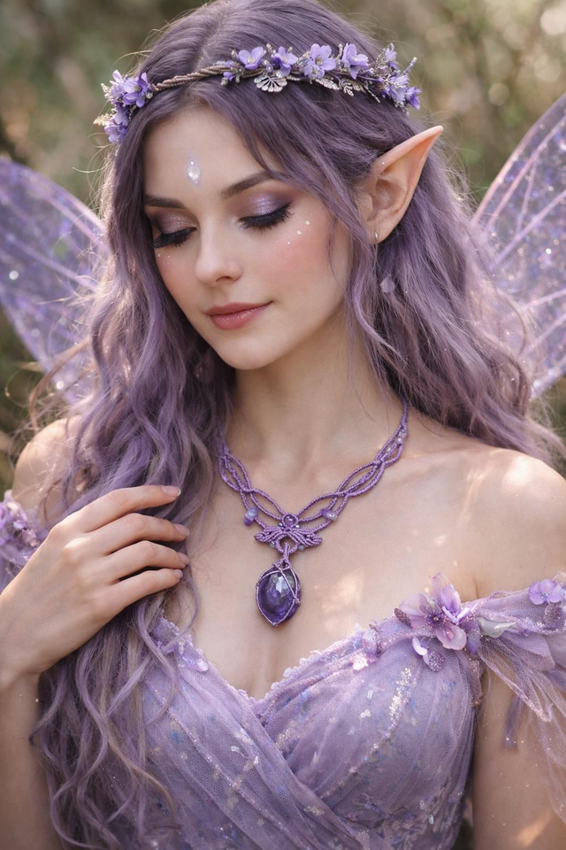 Collier Amethéa ( améthyste)