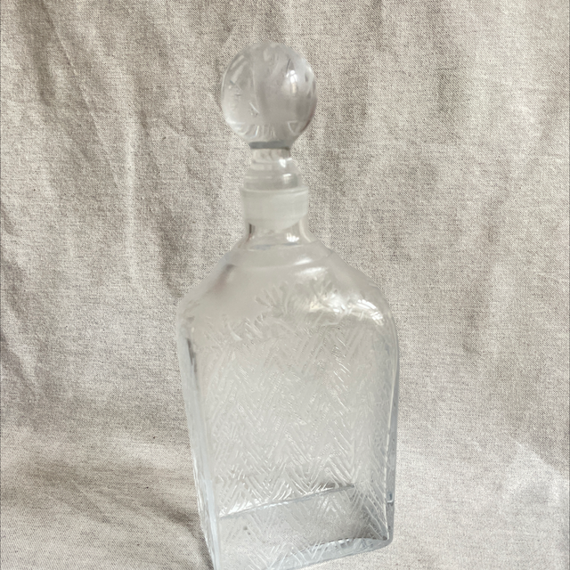 Karaffe Kristallglas mit Muster 