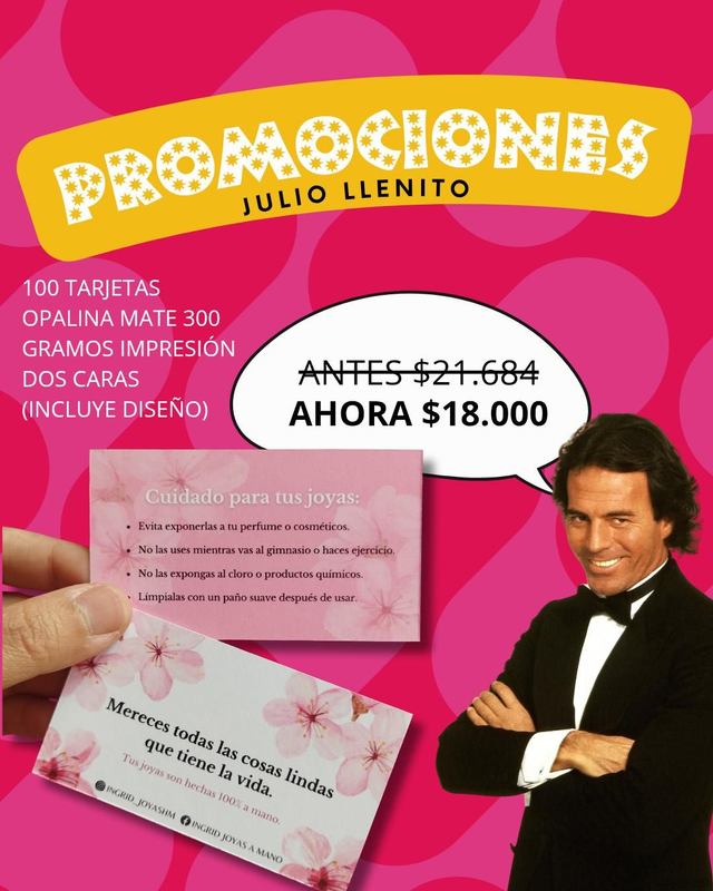PROMOCIÓN JULIO- TARJETAS 