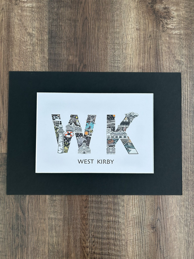 WK A4 print (A3 with black mount)