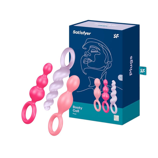 Satisfyer Set de 3 Plug Anal Multicolor Booty Call