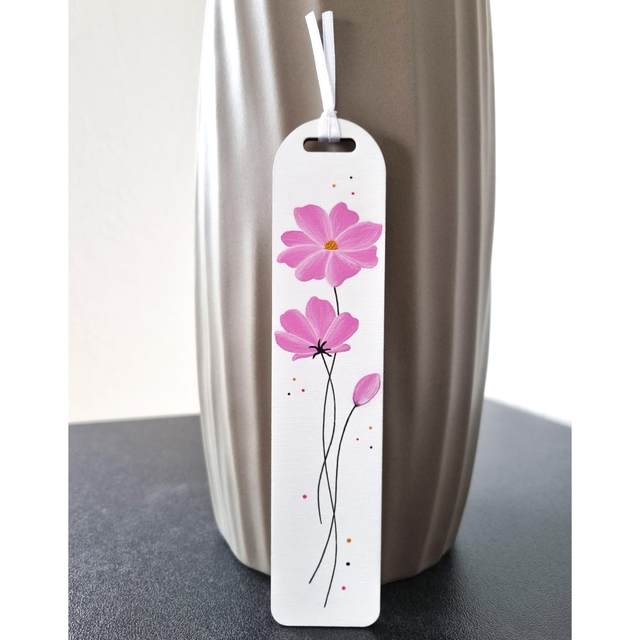 Marque-page peinture cosmos