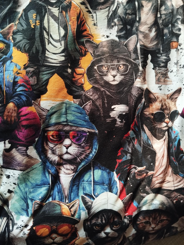 Tissu Chats basket pour COMMANDE 