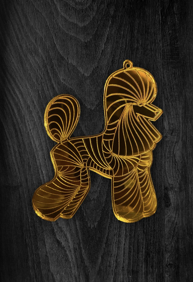 Acryl - Poodle Modern High Gold