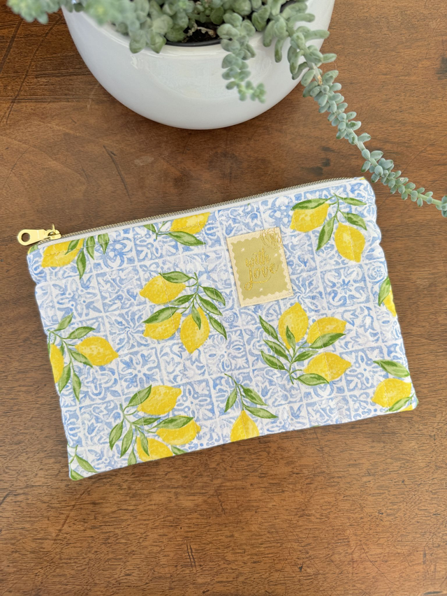 Pochette plate matelassée L