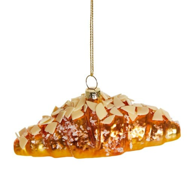 Amandel Croissant kersthanger 11,5 cm