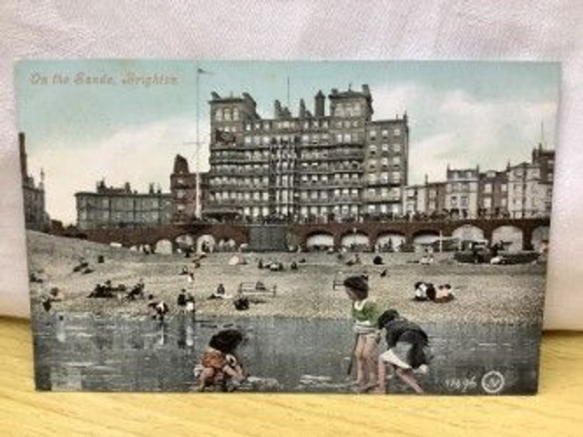 Brighton, On The Sands, Sussex, Valentine&#039;s Series Vintage Postcard. Our Ref No. R168 £2.00
