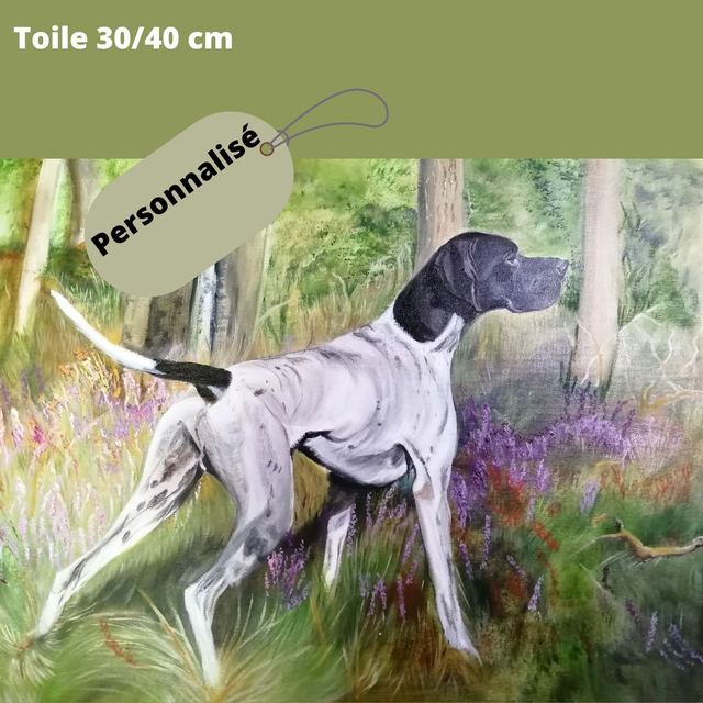 Scène canine sur commande. 