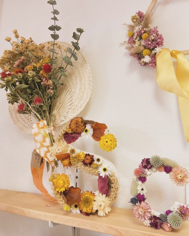 Lettre fleurie - grande