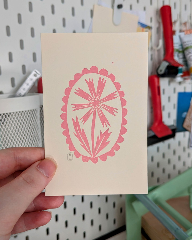 Mini portrait fleuri Bleuet 