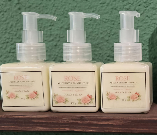 ROSE MILCHIGES REINIGUNGSGEL,100GR.