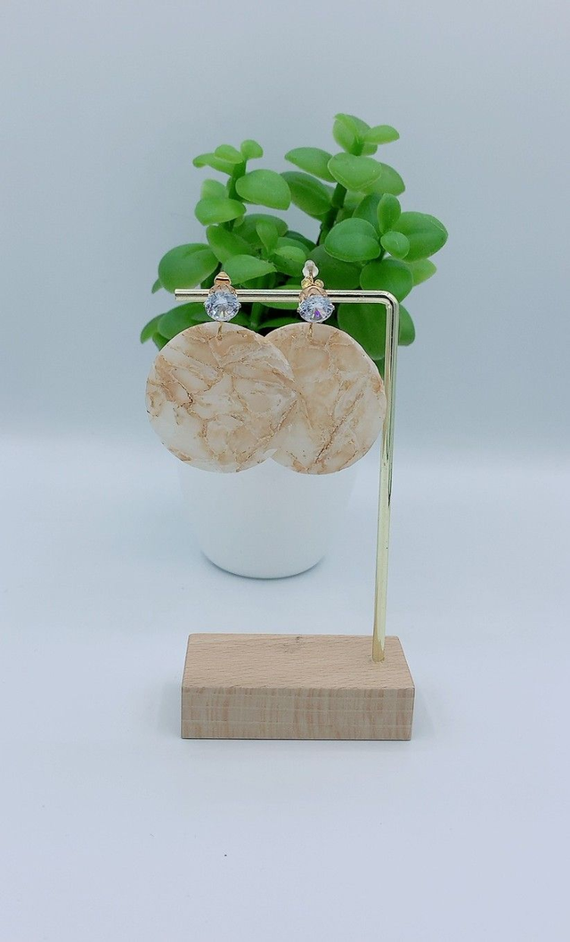 Boucles d'Oreilles "Marbre"