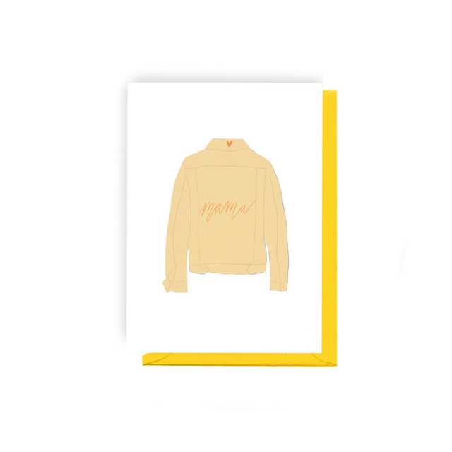 Mama Jacket - Illustrated New Baby Card 