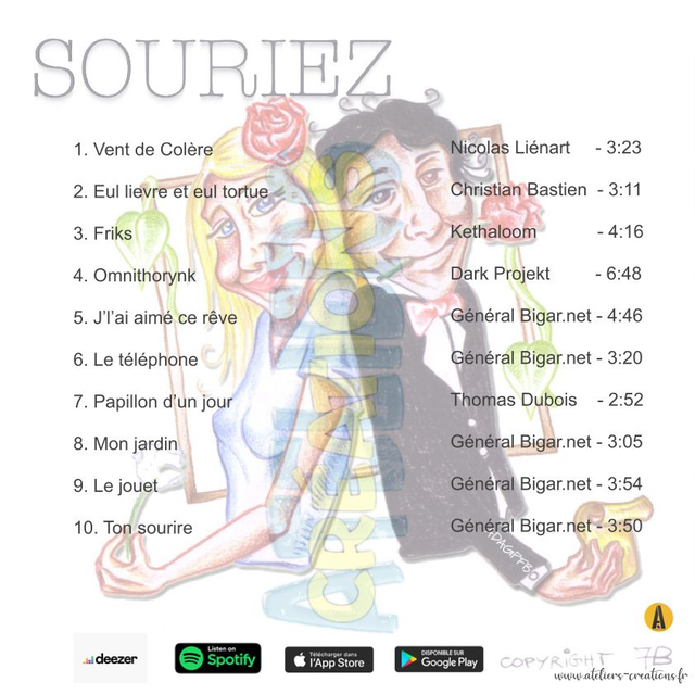 BOX CD Souriez (variété française multi artistes)