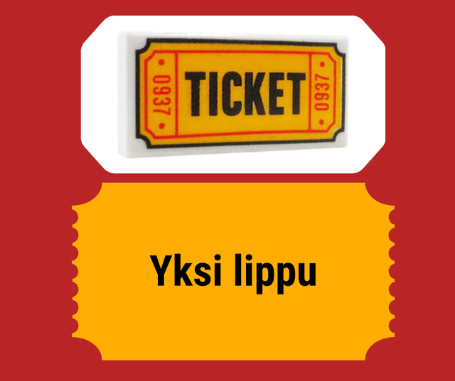 Lippu 1 henkilö. LEGO®-& lastentapahtuma.