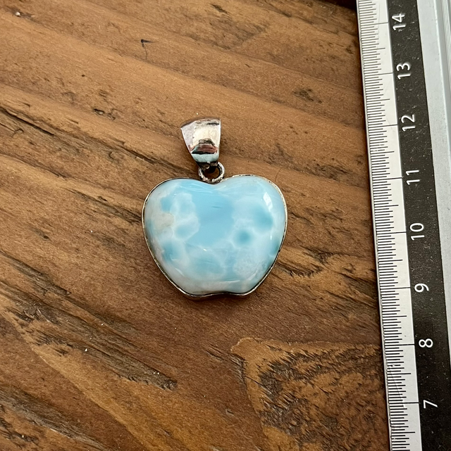 Pendentif en argent et Larimar