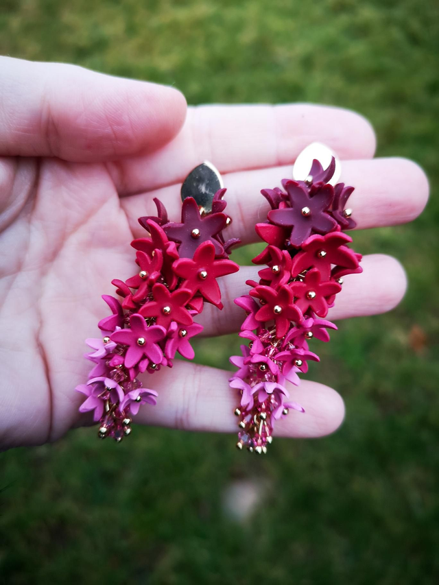 Boucles d'oreilles Signature Pourpre