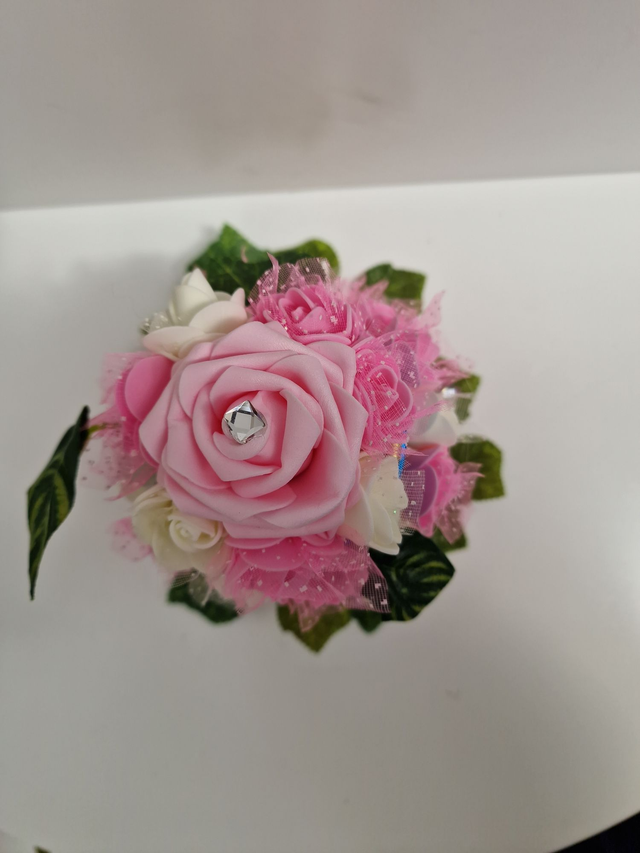 Boite A Bijoux Boite Décorative Avec Fleurs Roses Et Blanches