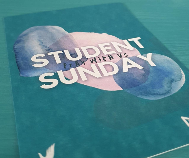 Student Sunday Prayer Card
