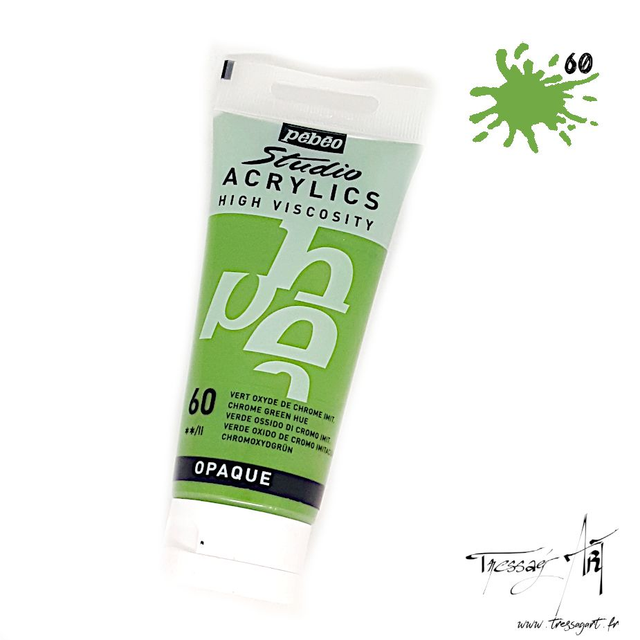 PEBEO - ACRYLIQUE 100ML - VERT OXYDE DE CHROME IMIT - PB016060