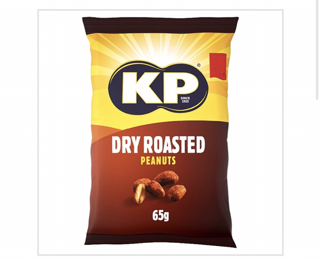 Nuts, KP Dry Roasted Peanuts 65g