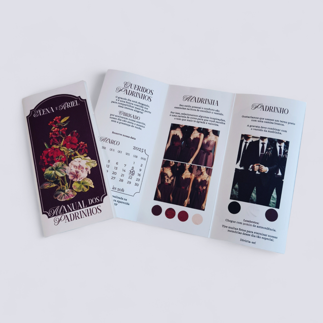 Manual dos Padrinhos Simples, Opaline 180g.