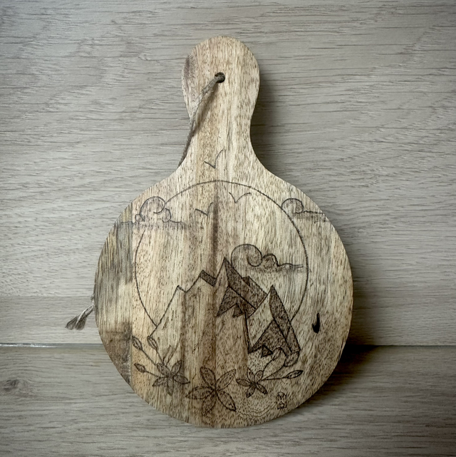 Planche à découper montagne 