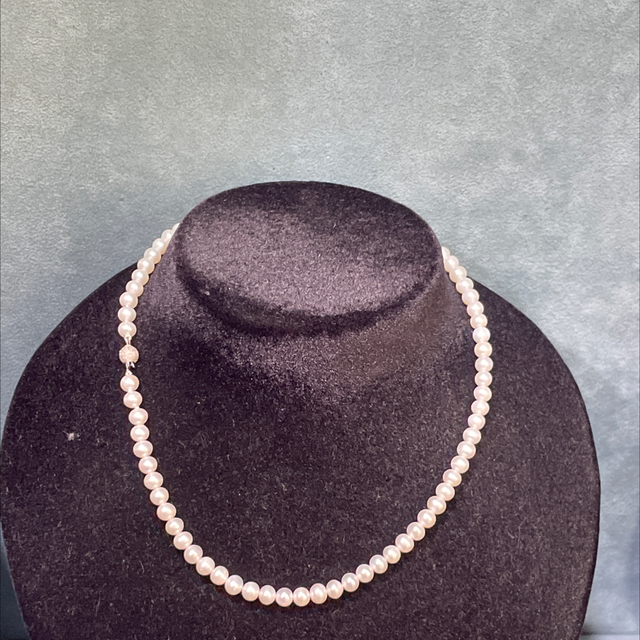 Collana perle coltivate 5.5/6.0 e oro 750/000