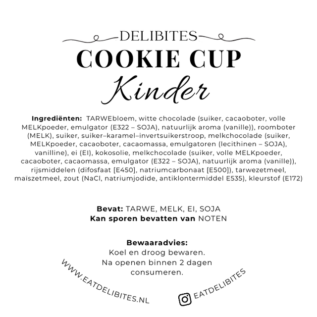 Kinder Cookie Cup