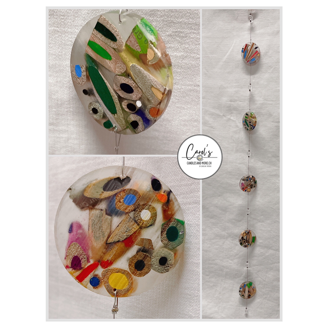 Anhänger Deko Hänger "Farbenfroh" Bunt