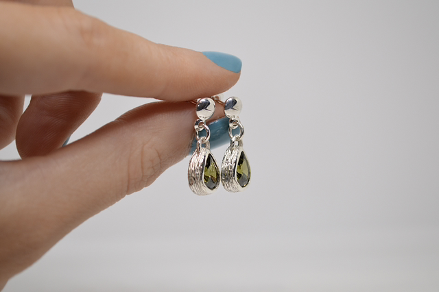 Boucles d’oreilles vertes