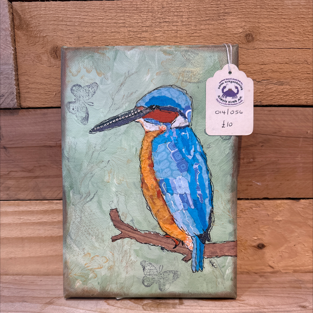 Kingfisher Paper Collage 