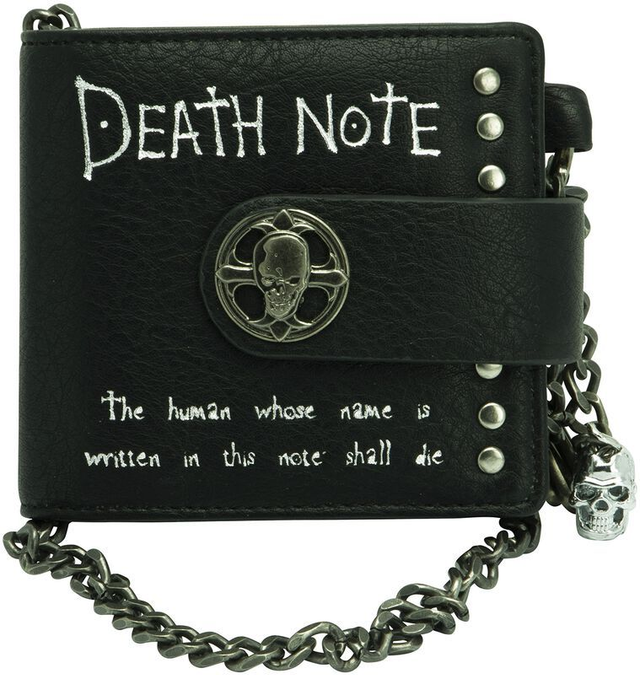 Death Note: Premium Bi-Fold Wallet with Chains